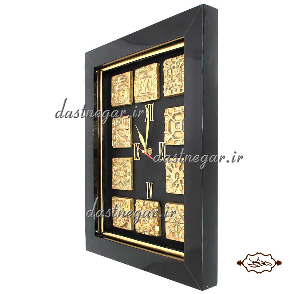 ساعت دیواری طرح کاشی 