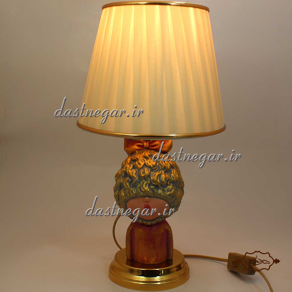 آباژور ( چراغ خواب ) کودک مدل دختر روبان به سر 